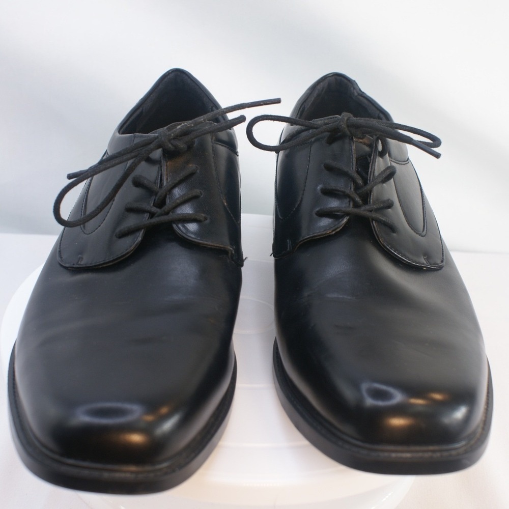 Croft & Barrow Mens Nashblack Ortholite Dress Shoes Black Lace Up 12 MED 119701